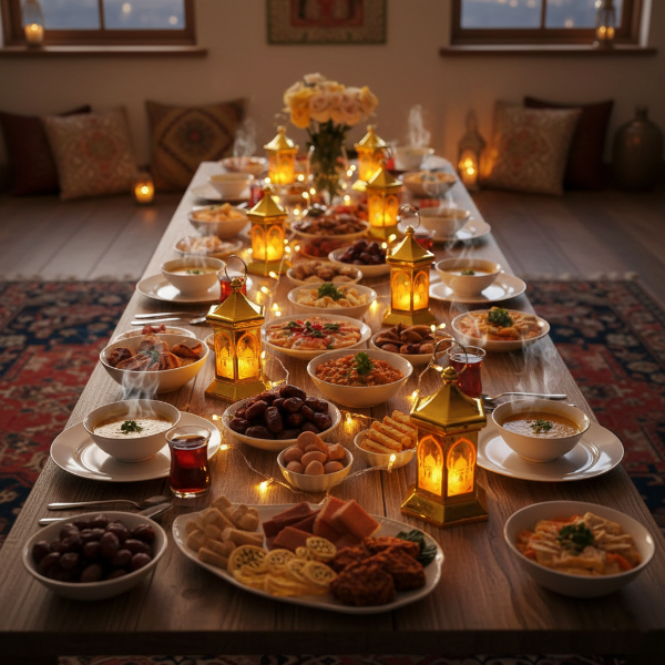 Ramazan Temalı Altıgen Kubbe LED Lamba  - 3